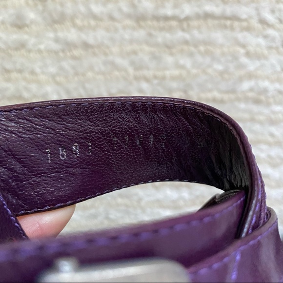 YSL Rive gauche purple slides - Picture 11 of 16